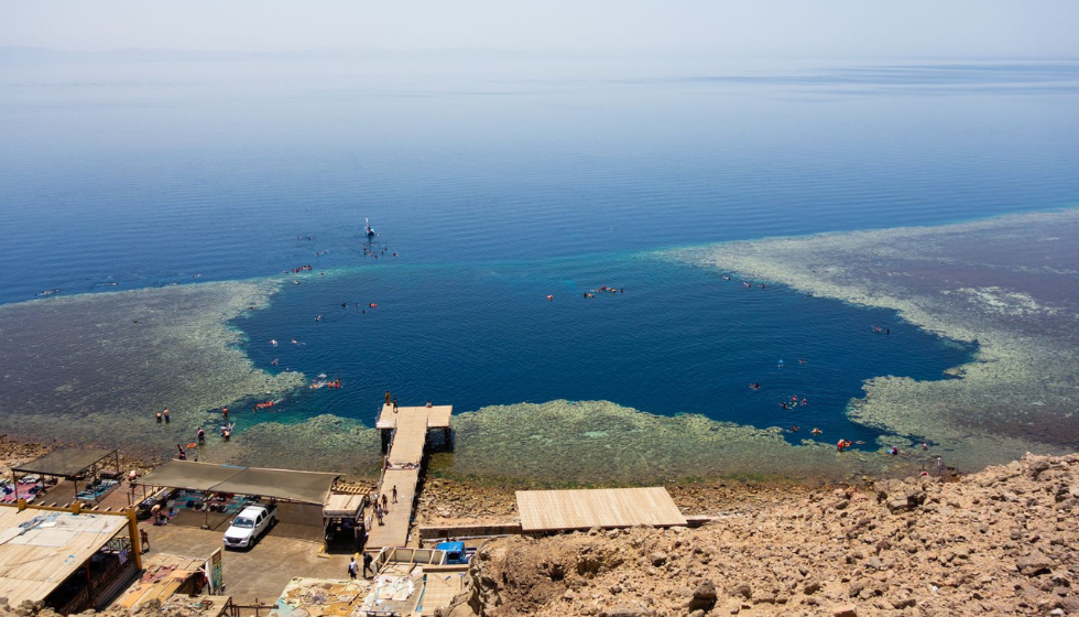 Safety Divers at Blue Hole Freedivers